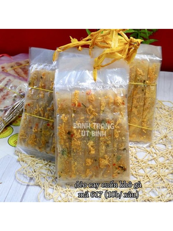 Bánh Tráng Dẻo Cay Cuốn Khô Gà mã 617